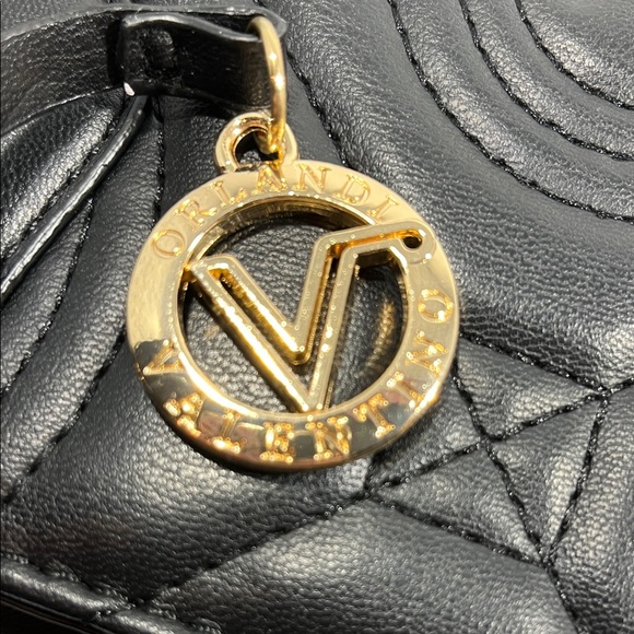 Valentino Orlandi Black Quilted Satchel - Picture 6 of 9